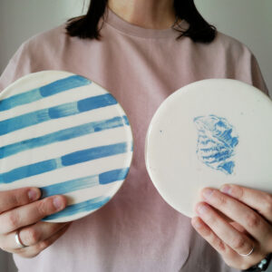 Plato a rayas Línea Atlántico